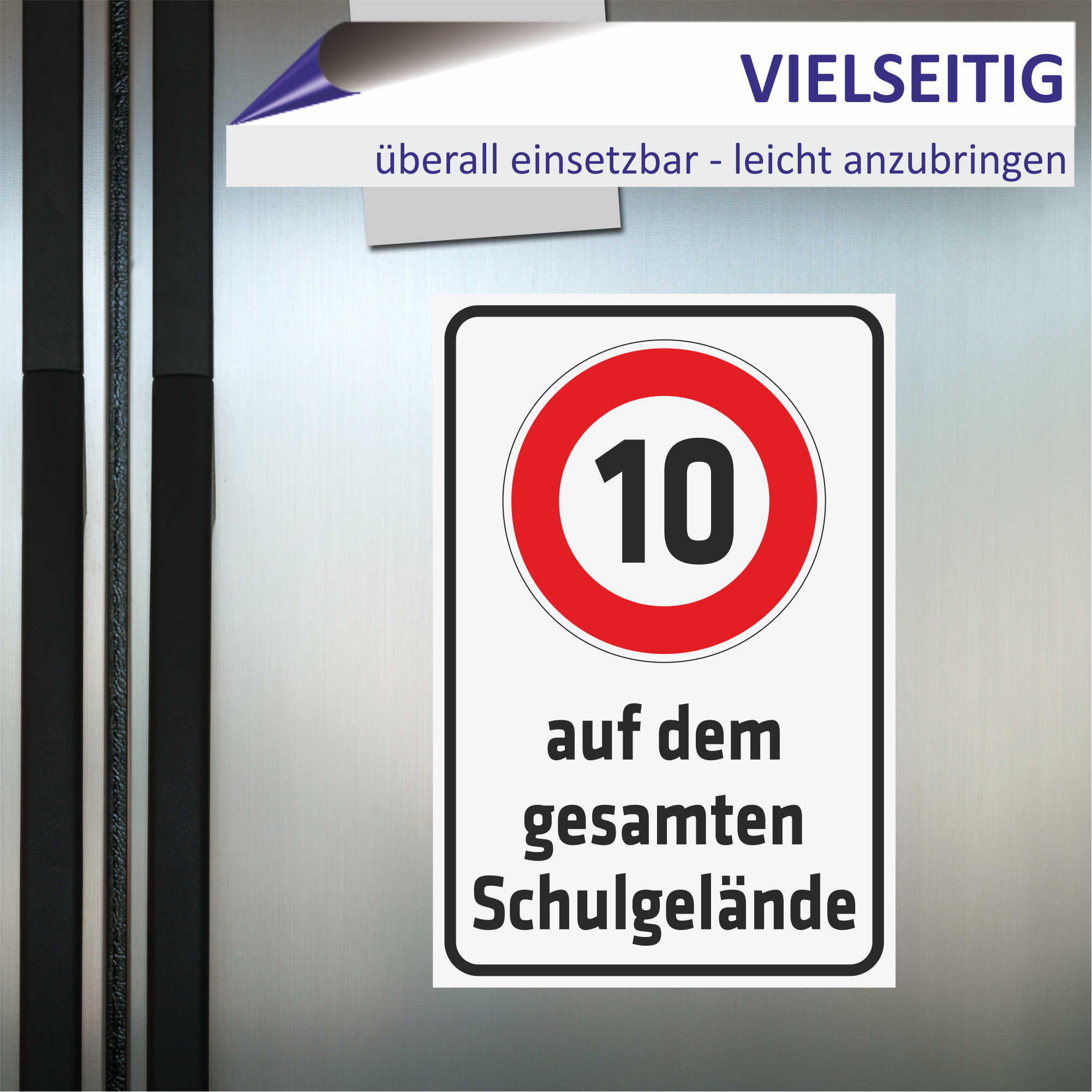 Bitte klingeln Richtungspfeil rechts Schild | SOS Tex Onlineshop