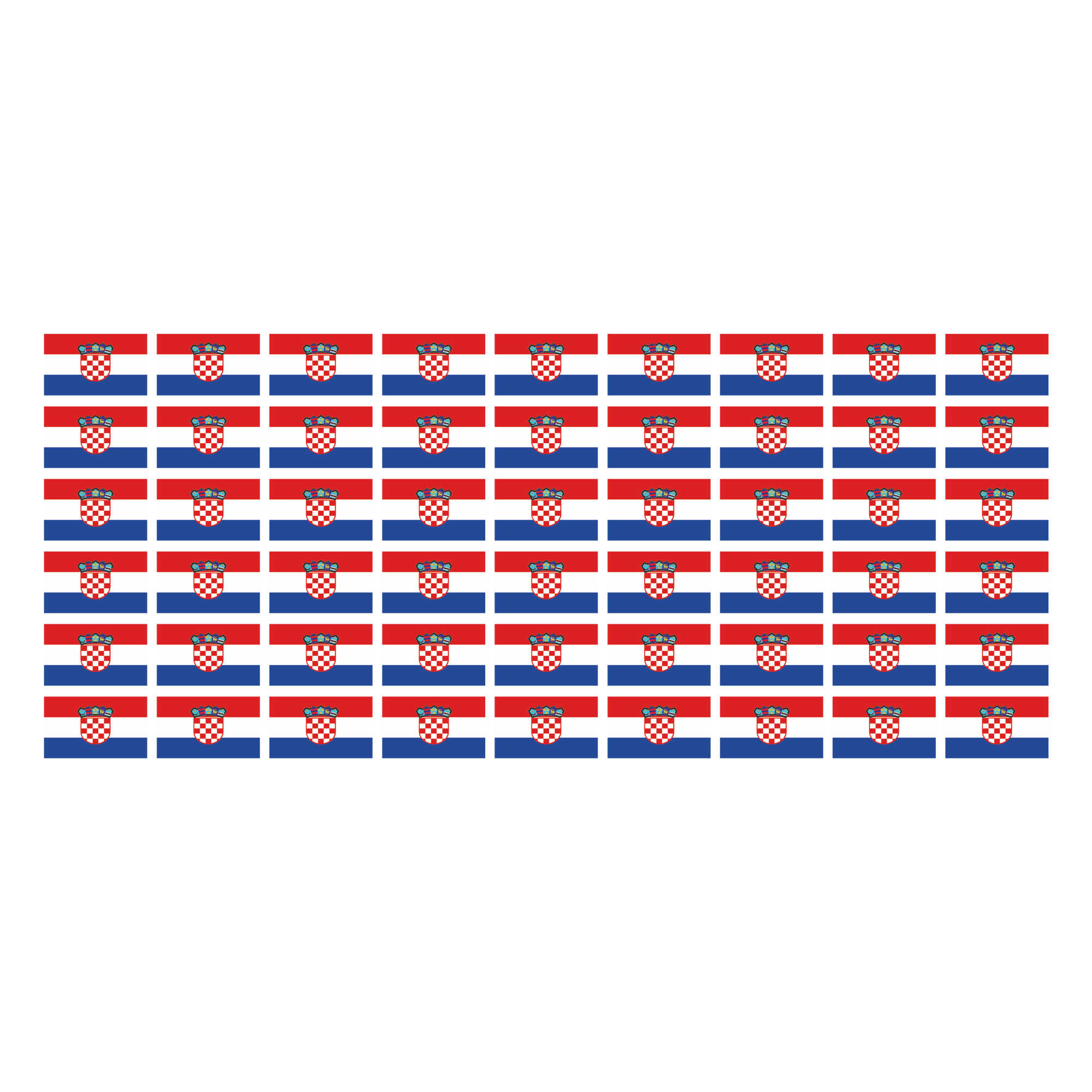 Mini-Flaggen Aufkleber Set Kroatien – 26 Stück In 3 Größen (bis 51x31 Mm) – UV-beständig, Für Büro, Schule, Auto & Modellbau