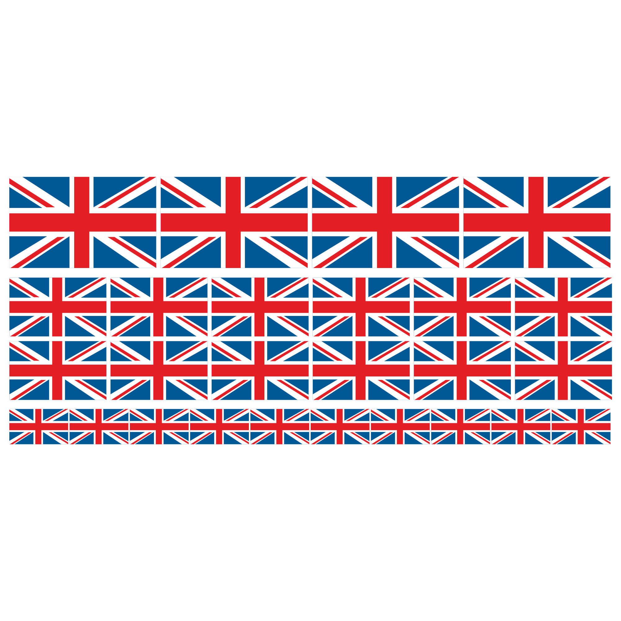 Union Jack Aufkleber Set – 3 Motive, Ca. 10x5 Cm, Wetterfest
